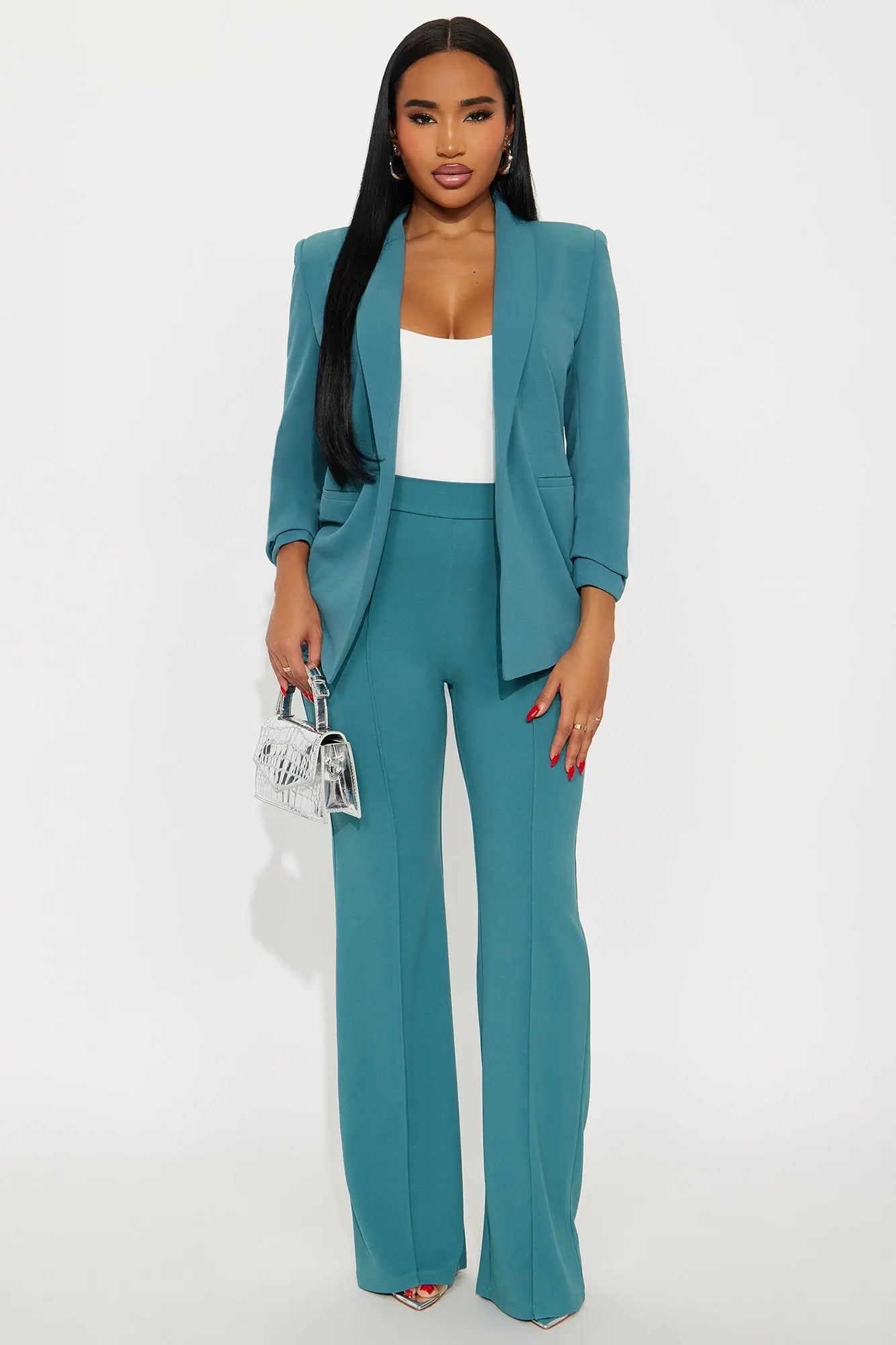 The Celine Blazer - Jade 