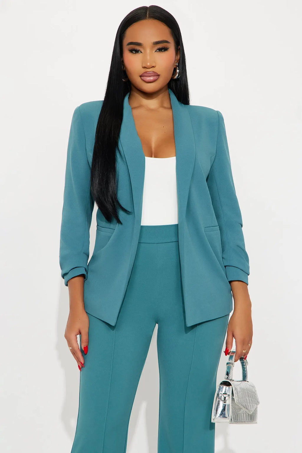The Celine Blazer - Jade 