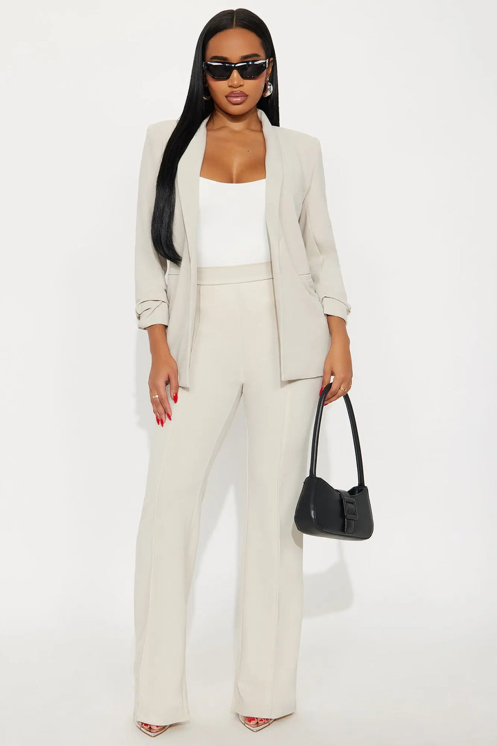 The Celine Blazer - Oatmeal 
