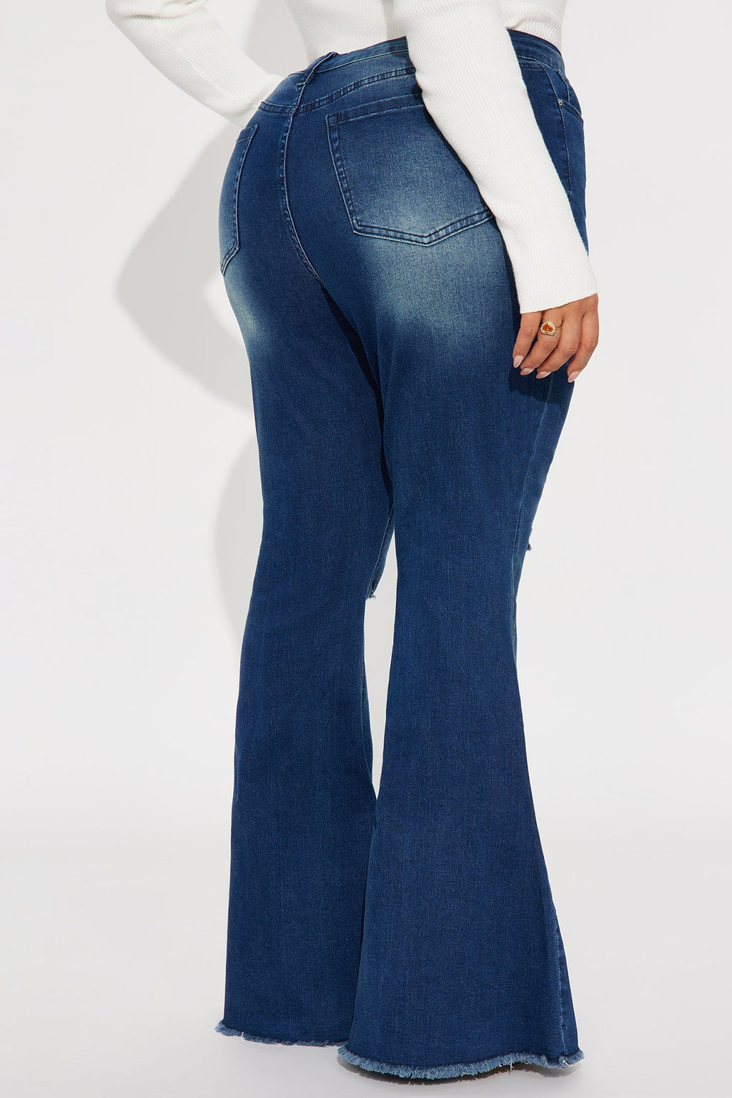 Come Correct Stretch Flare Jeans - Dark Wash