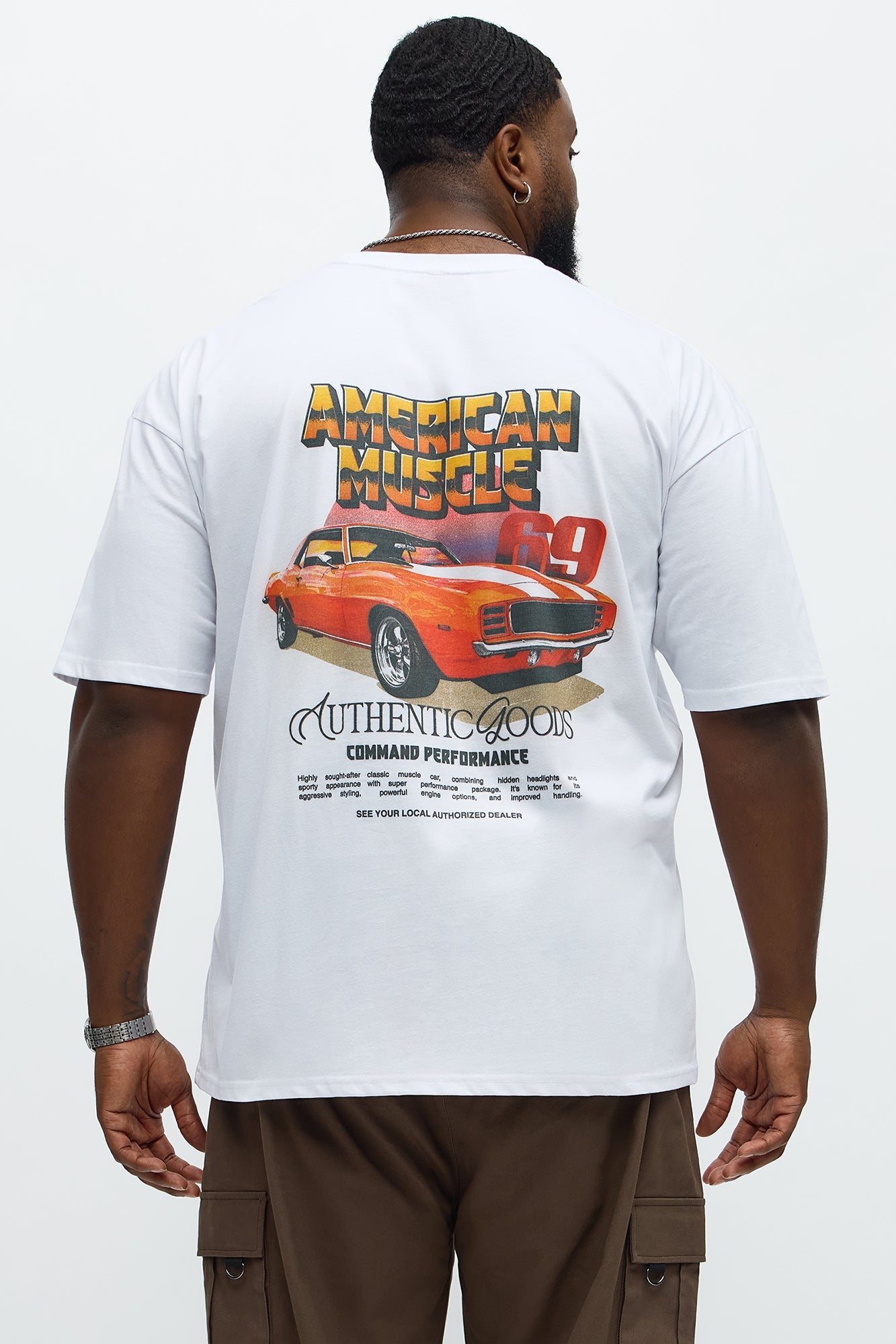 American Muscle 69 Short Sleeve Tee - White