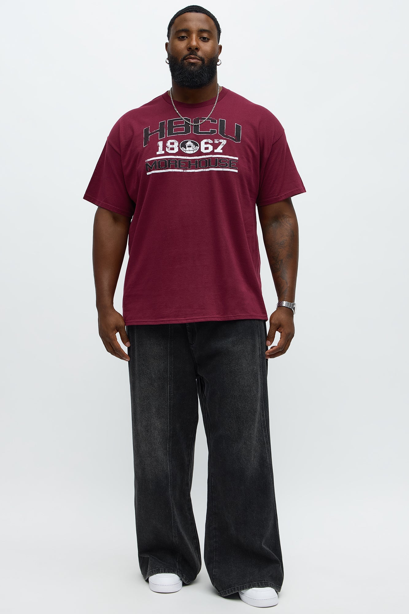 HBCU Morehouse Short Sleeve Tee - Burgundy