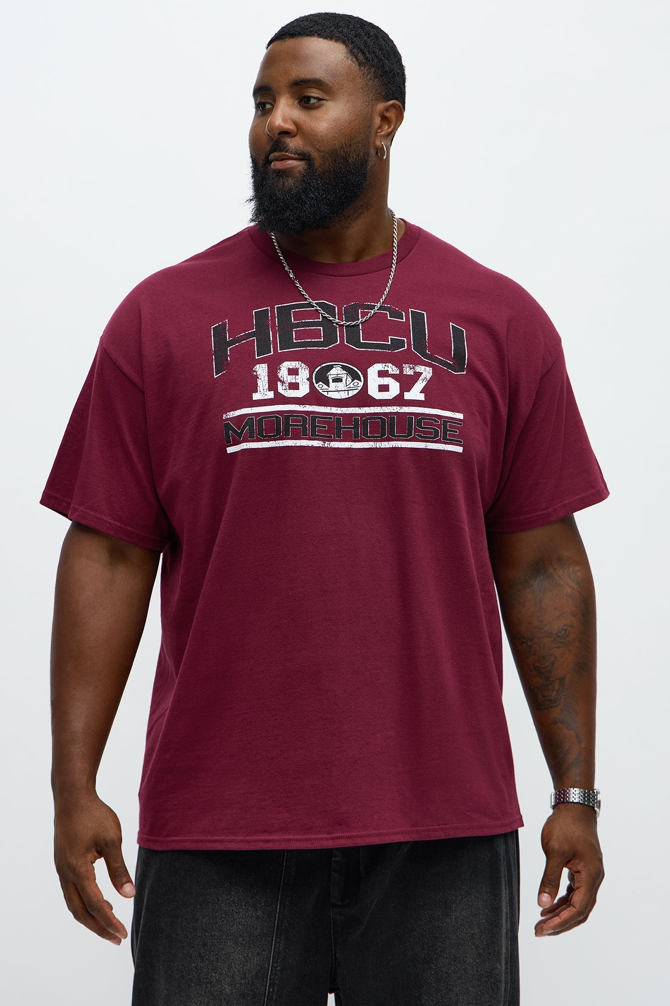 HBCU Morehouse Short Sleeve Tee - Burgundy
