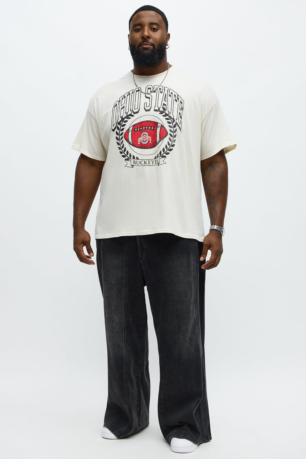 Ohio State Buckeyes Football Short Sleeve Tee - Natural