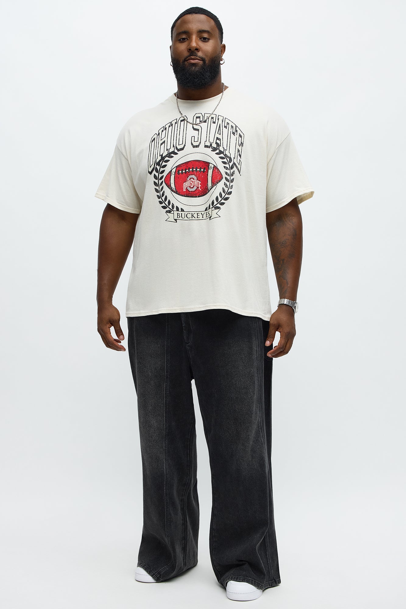 Ohio State Buckeyes Football Short Sleeve Tee - Natural