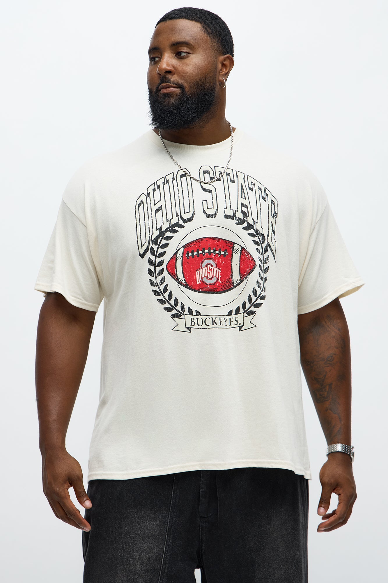 Ohio State Buckeyes Football Short Sleeve Tee - Natural