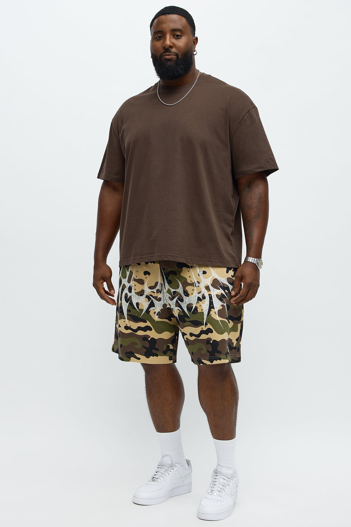Premium Relaxed Soft Cotton Tee - Brown