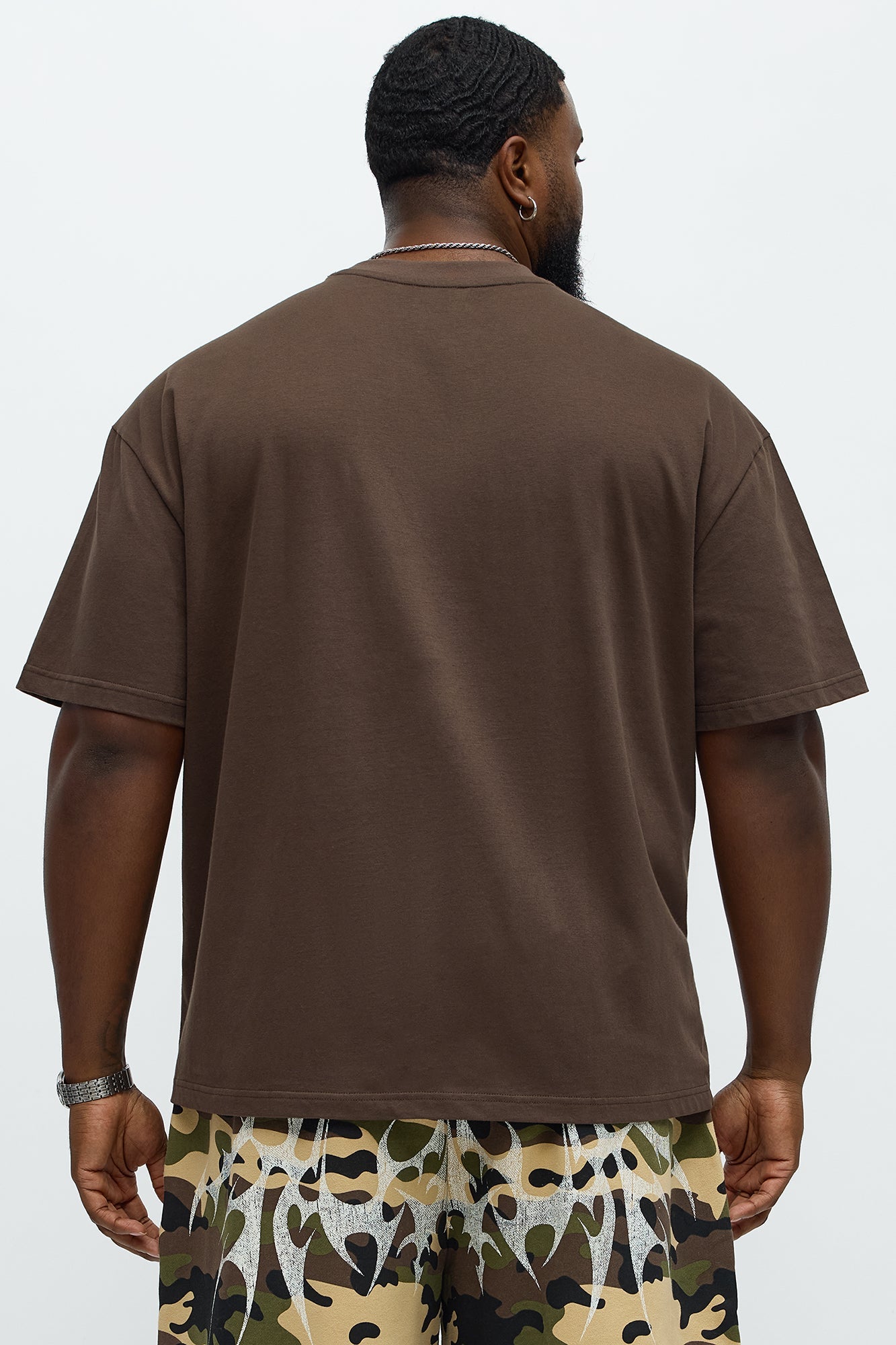 Premium Relaxed Soft Cotton Tee - Brown