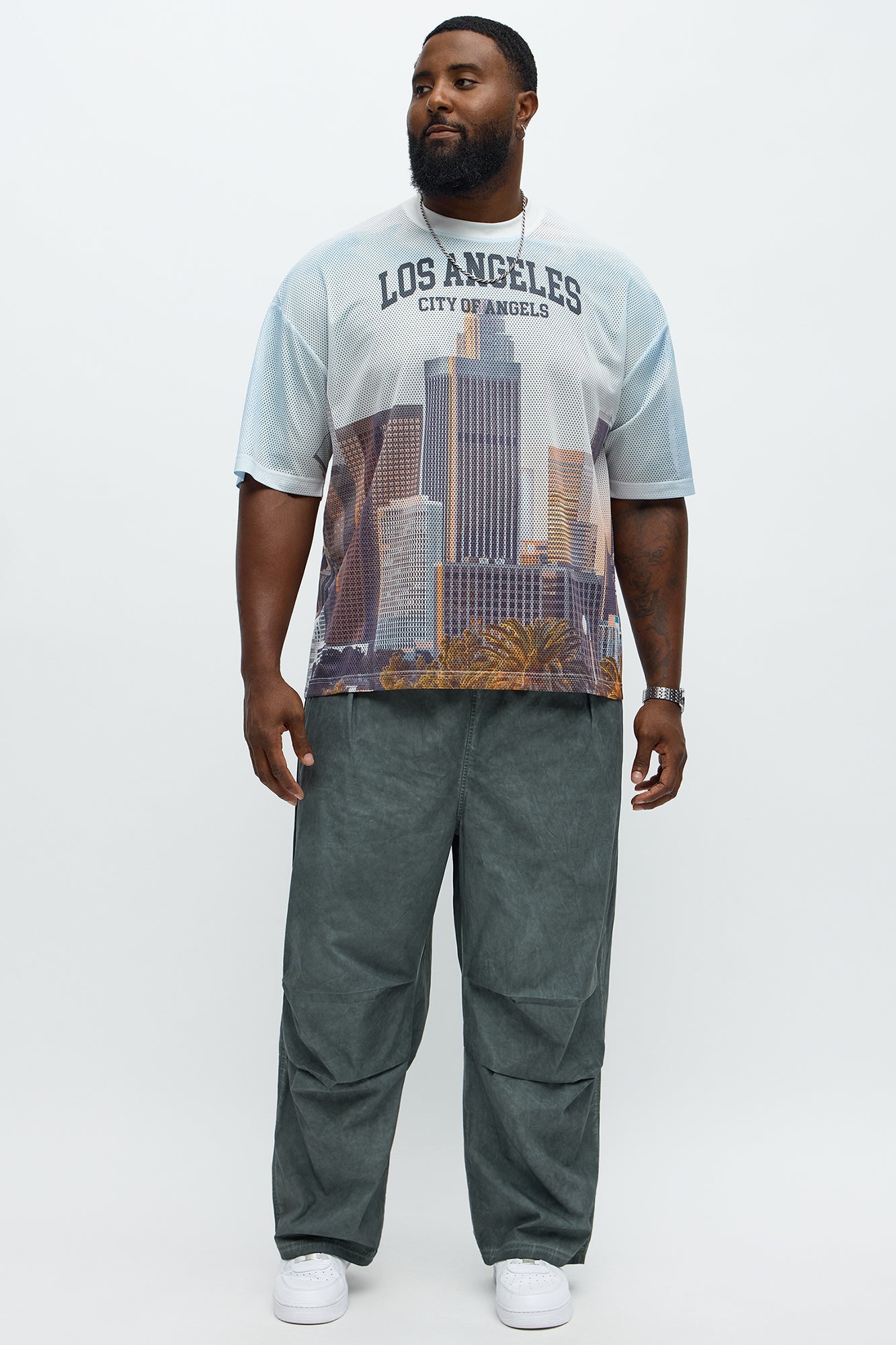 Baggy Hit Below The Belt Pants - Slate Grey