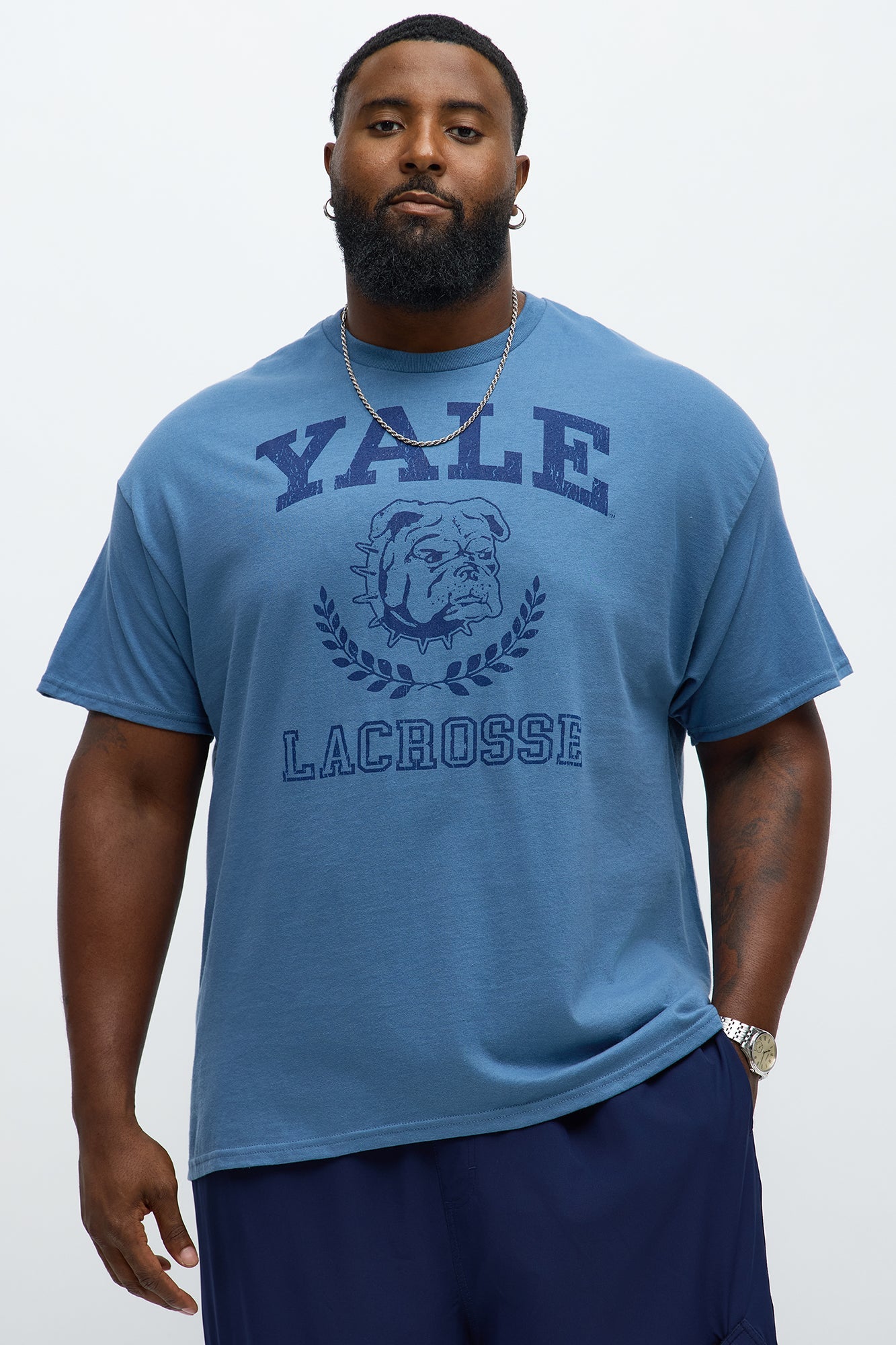 Yale Lacrosse Team Short Sleeve Tee - Indigo