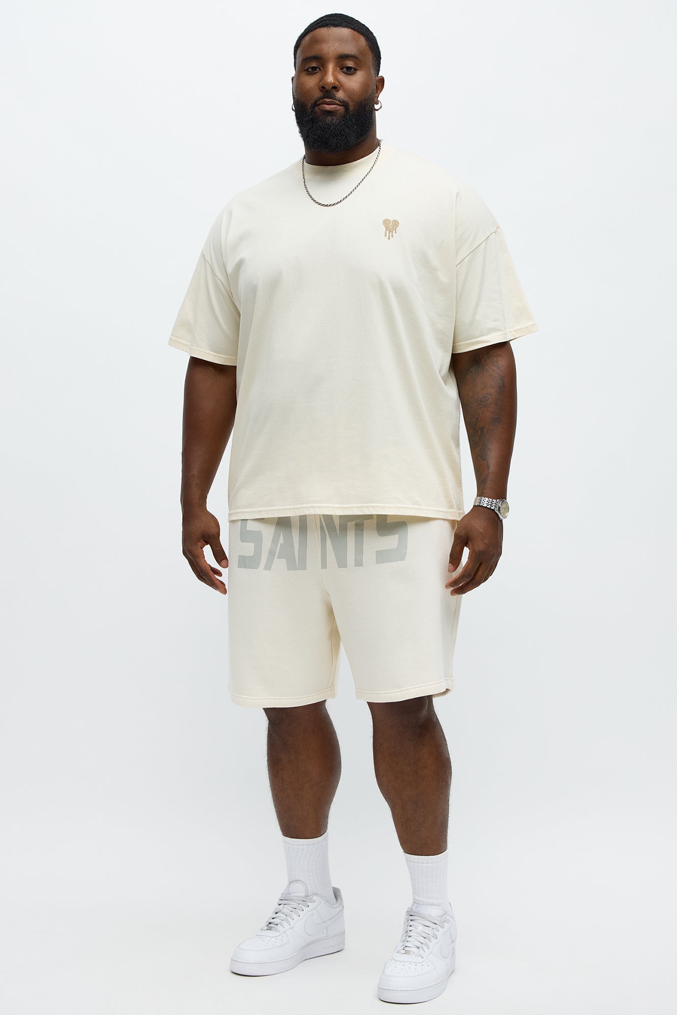 Big Saints Sweatshort - Cream