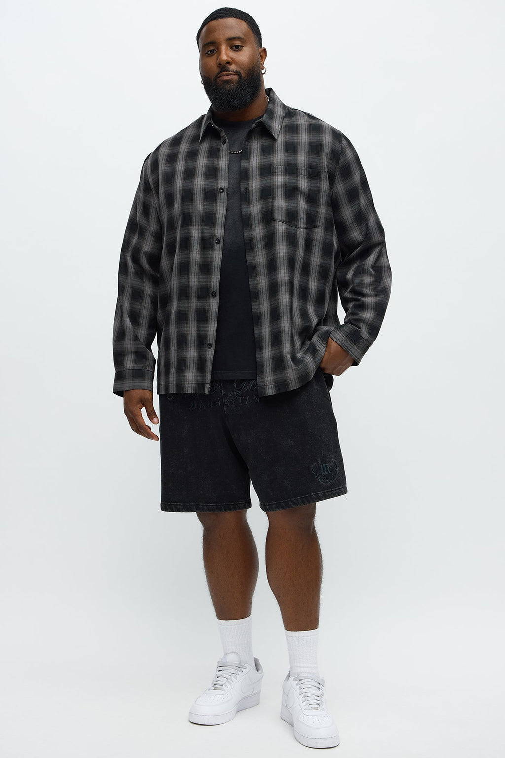 New York Manhattan Sweatshort - Black