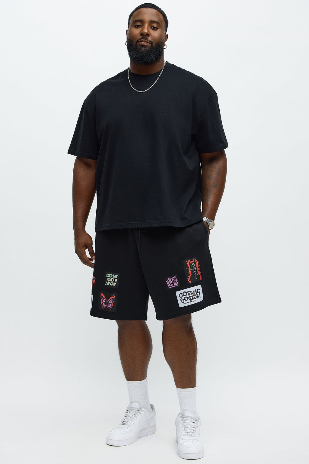 Tyson Relaxed Careless Shorts - Black