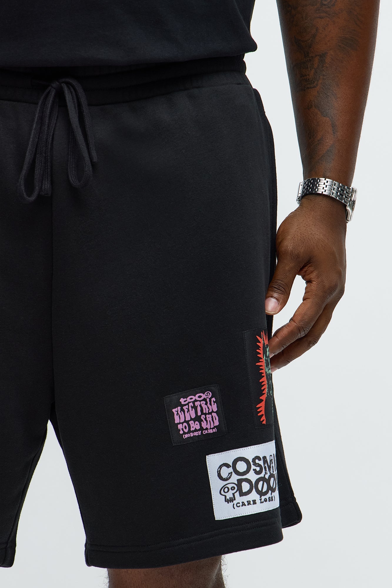 Tyson Relaxed Careless Shorts - Black