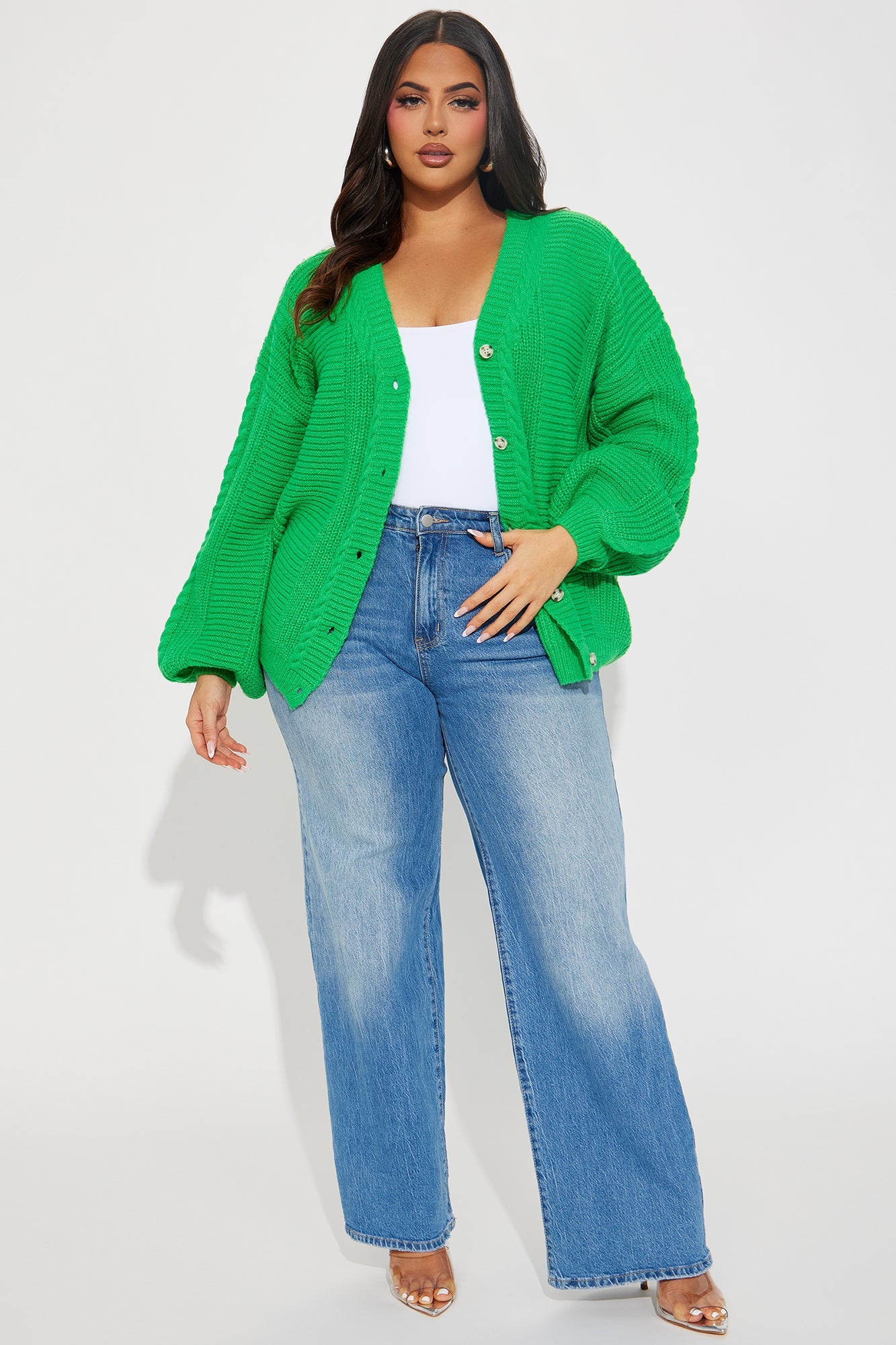 Couch Convo Cardigan - Green