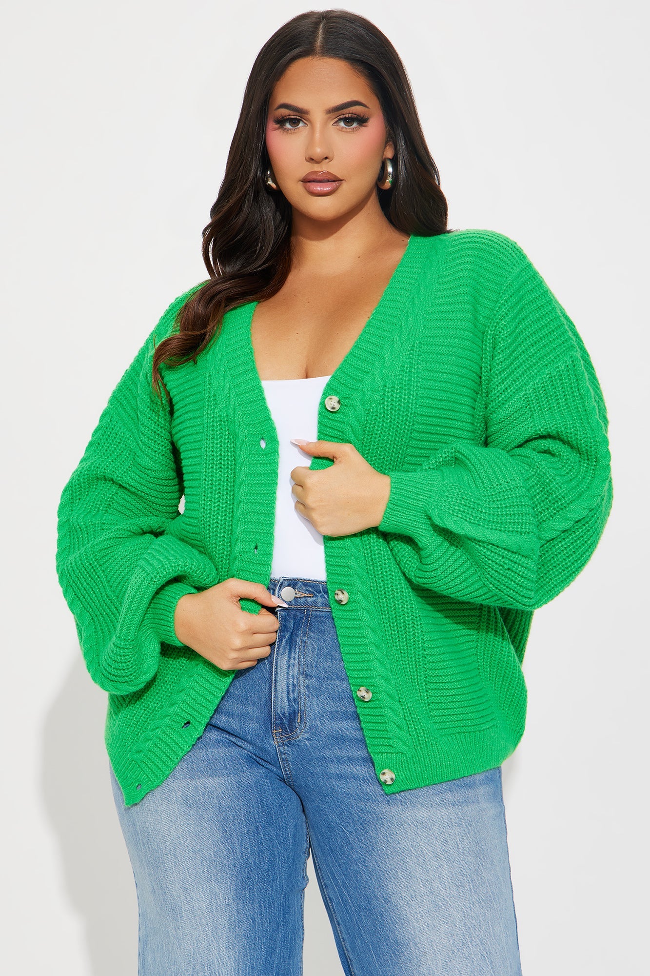 Couch Convo Cardigan - Green