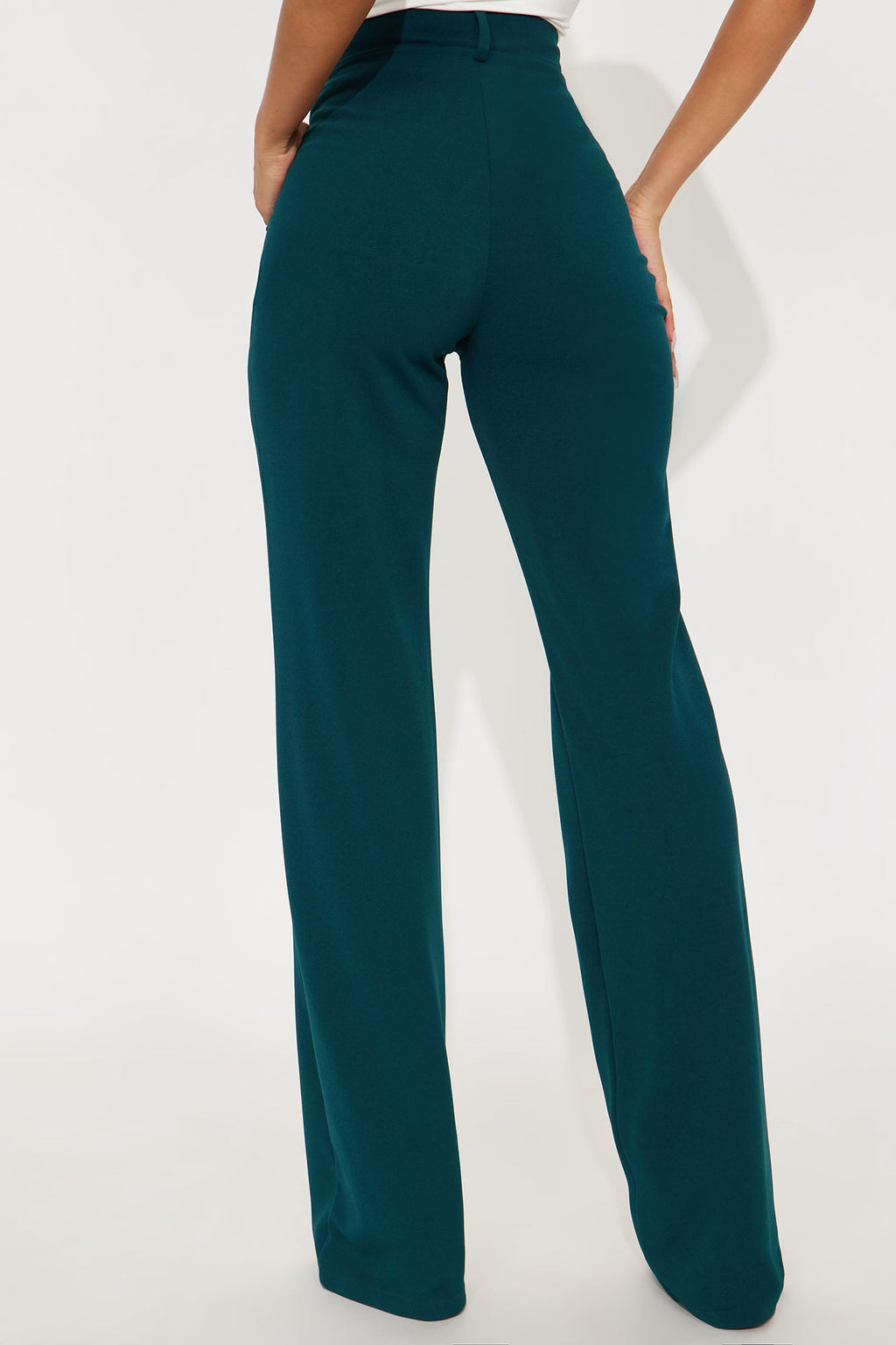 Tall Heidi Wide Leg Trouser Pant - Hunter