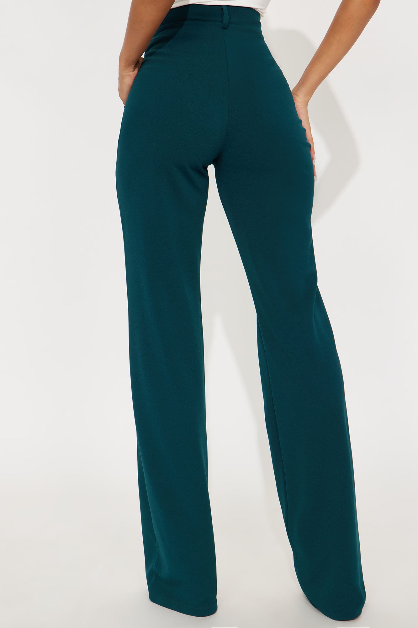 Tall Heidi Wide Leg Trouser Pant - Hunter