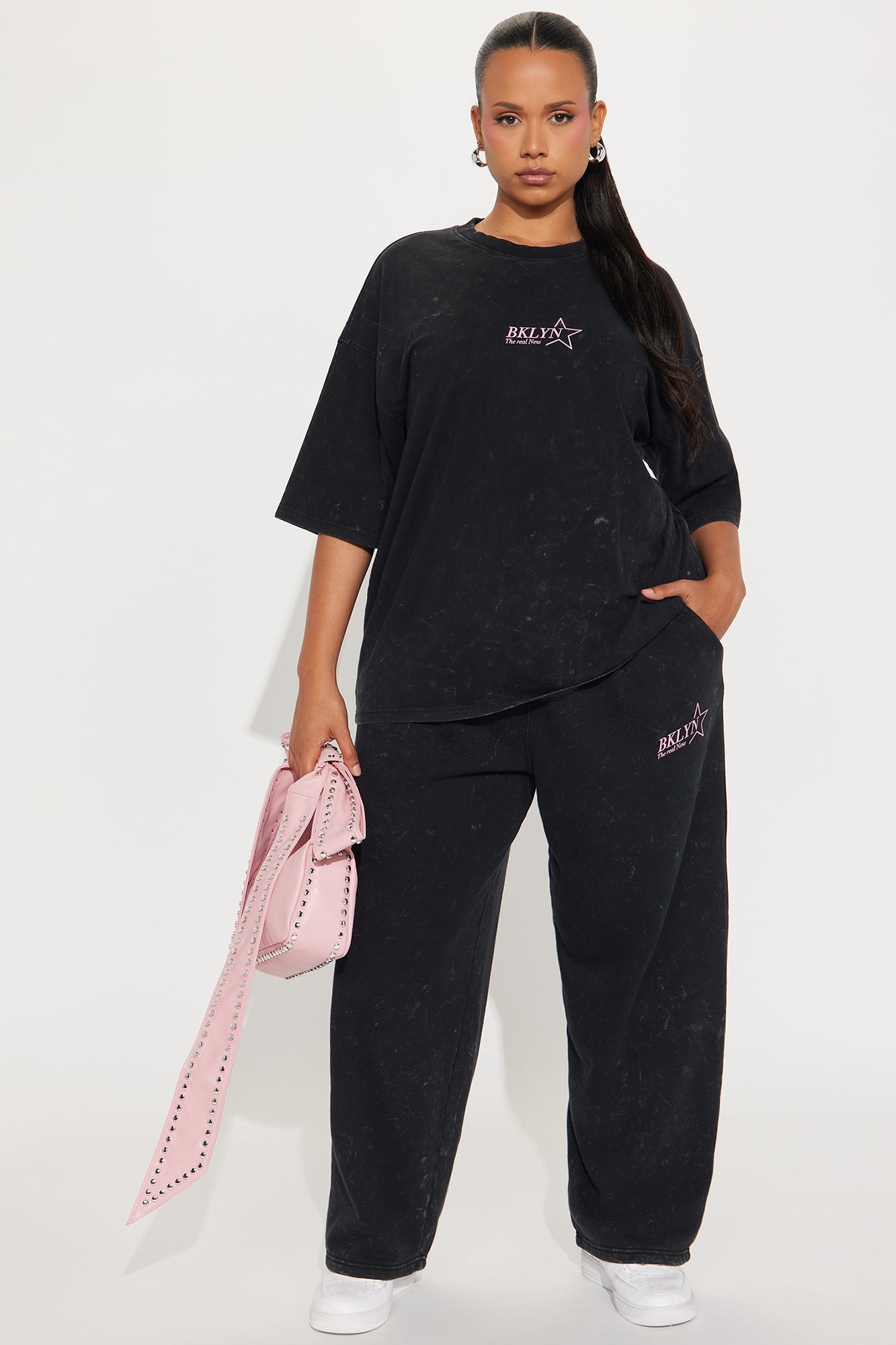 Brooklyn Star Washed Pants - Black