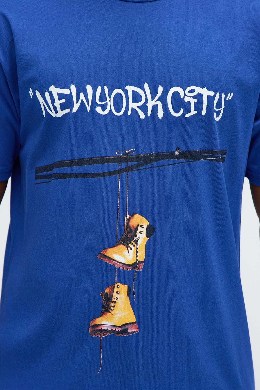 NYC Boots Short Sleeve Tee - Blue