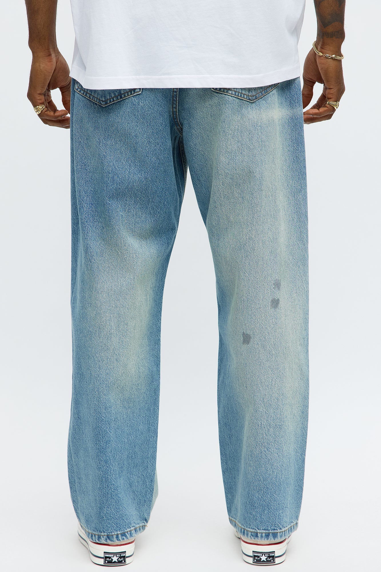 Baggy Gold Rush Jeans - Medium Blue Wash