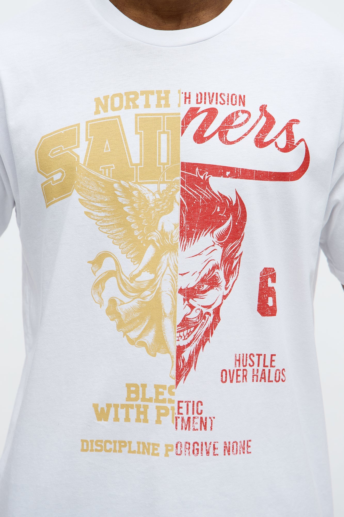 North Division Hustle Halos Short Sleeve Tee - White
