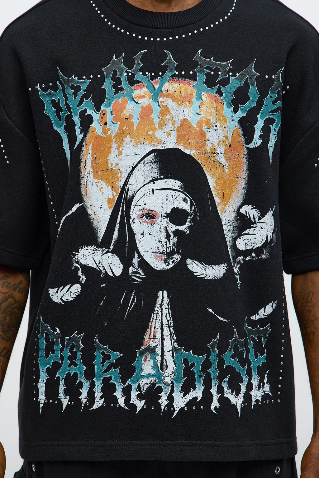Tyson Pray Oversized Short Sleeve Tee - Black
