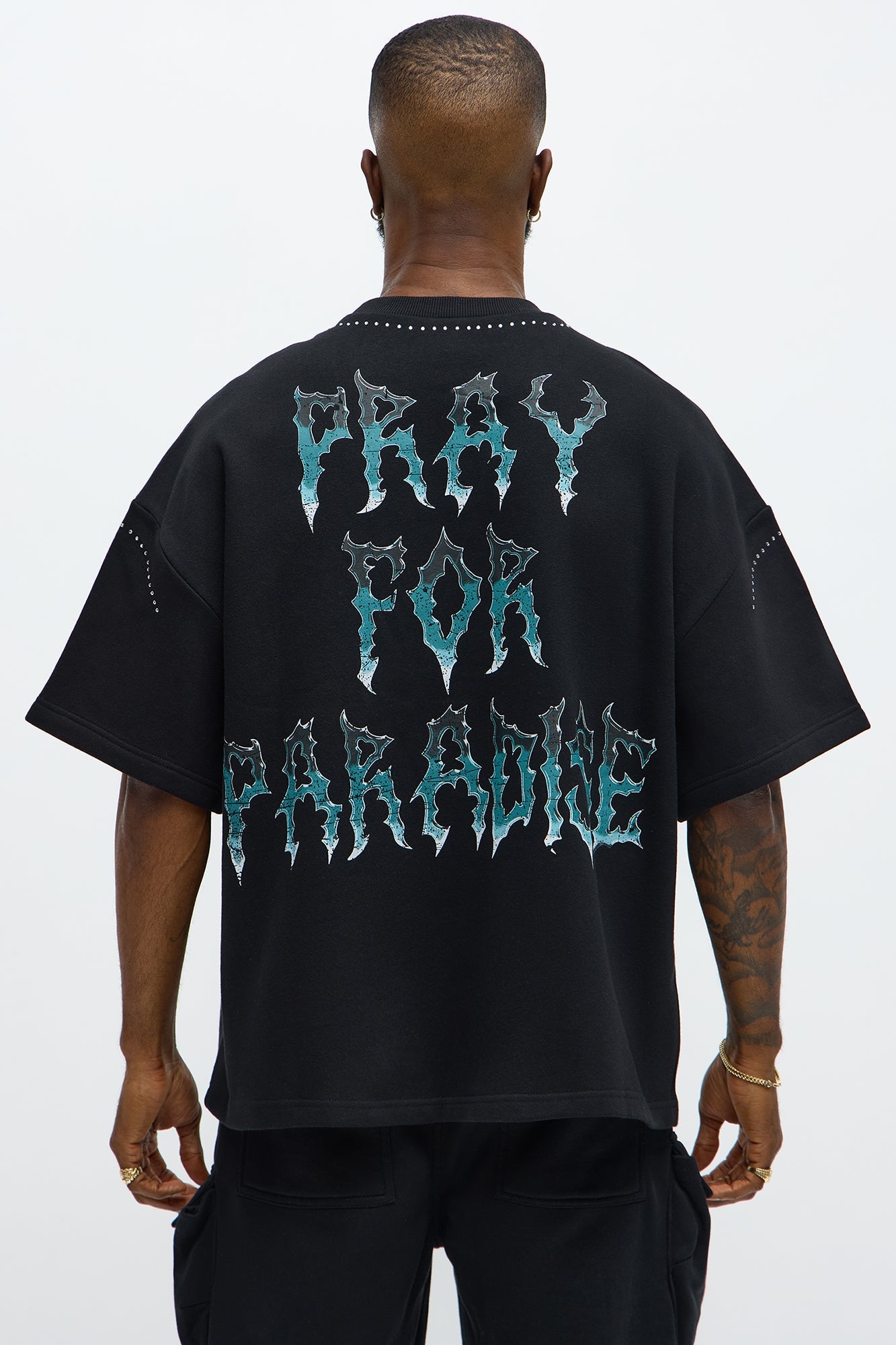 Tyson Pray Oversized Short Sleeve Tee - Black