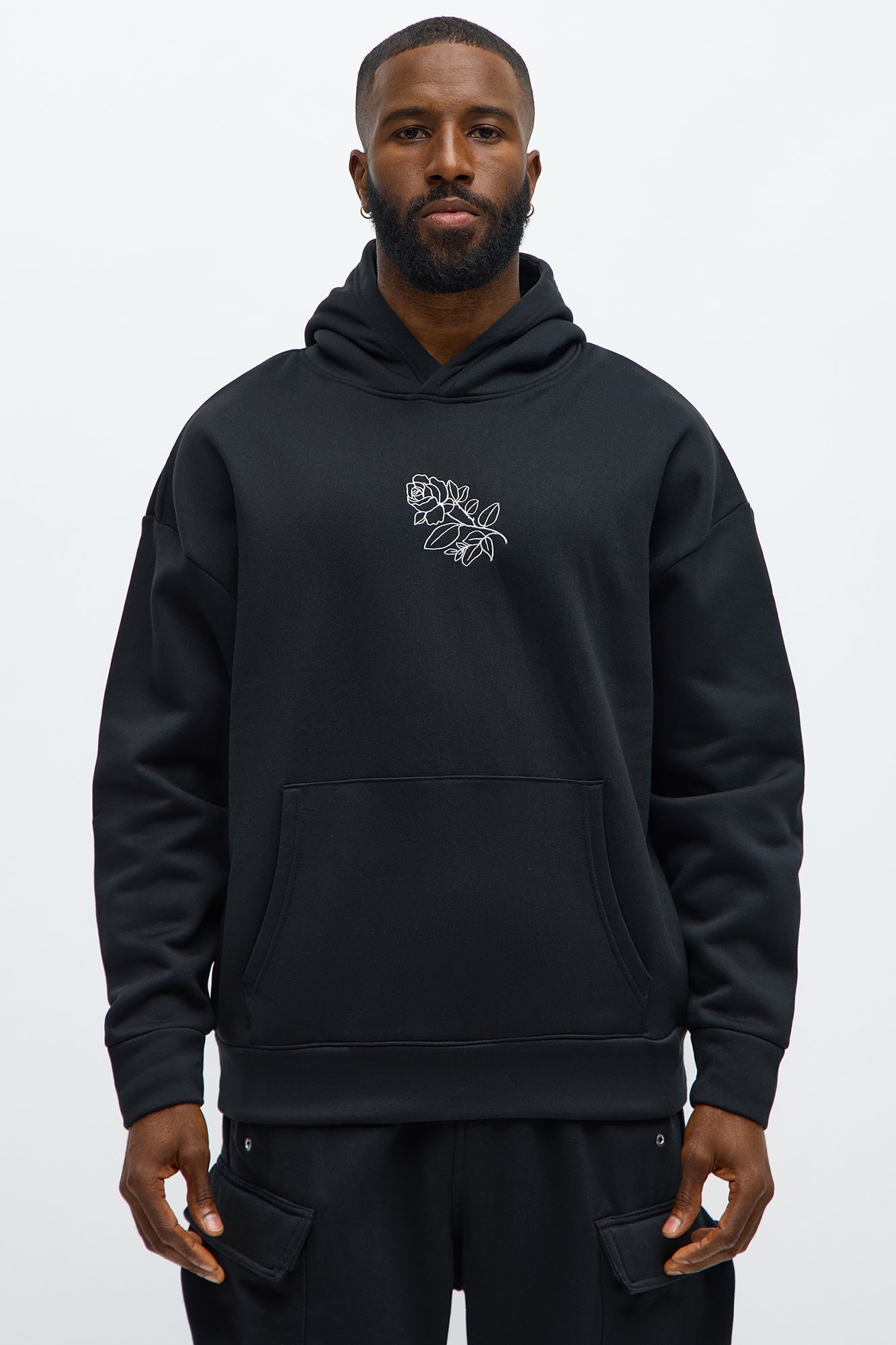 Rose Thorns Hoodie - Black