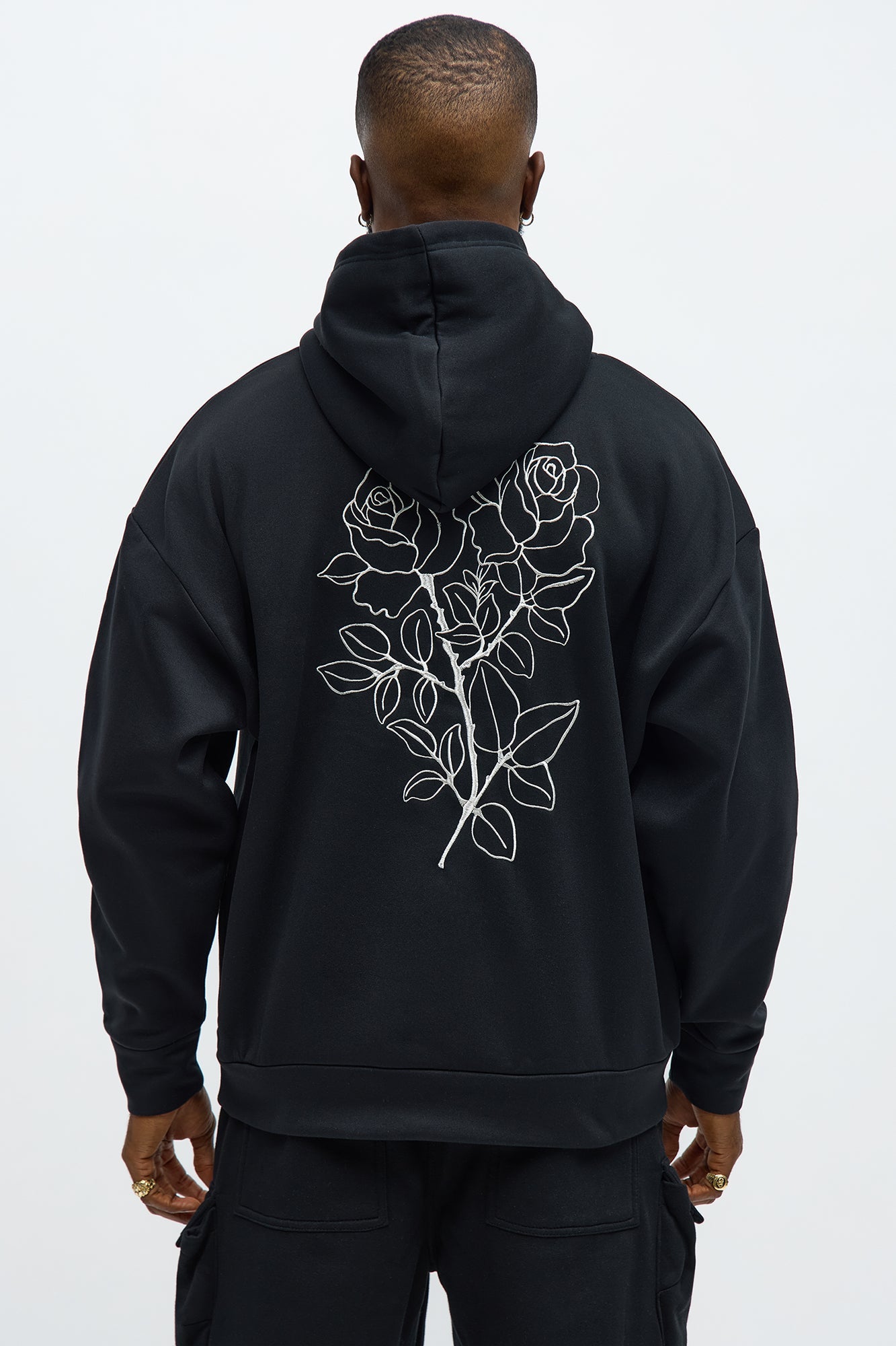 Rose Thorns Hoodie - Black