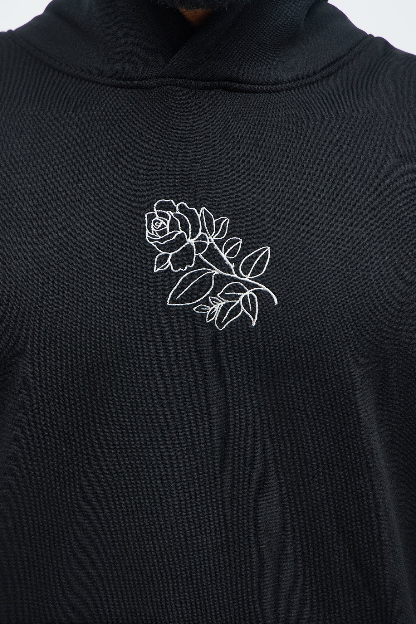 Rose Thorns Hoodie - Black