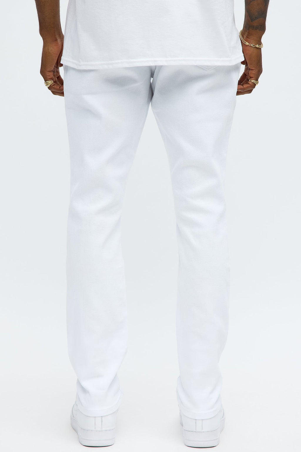 Cornell Ripped Skinny Jeans - White