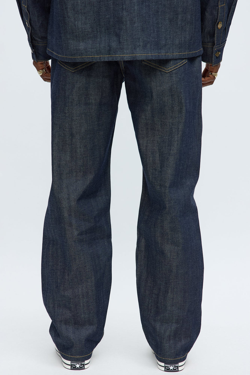 Baggy Raw Selvedge Jeans - Dark Wash