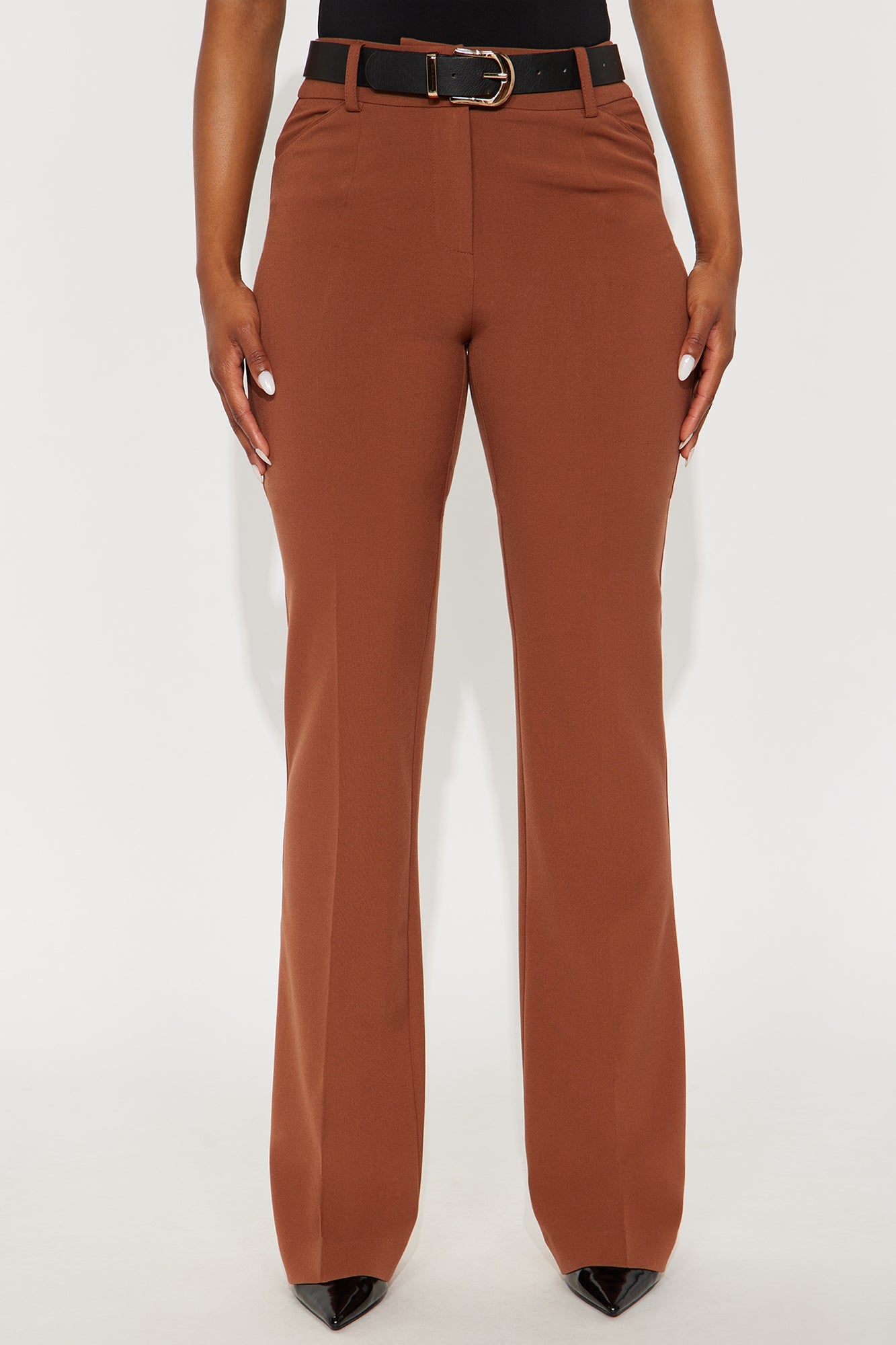 Tall Tasha Dressy High Rise Pants - Mocha