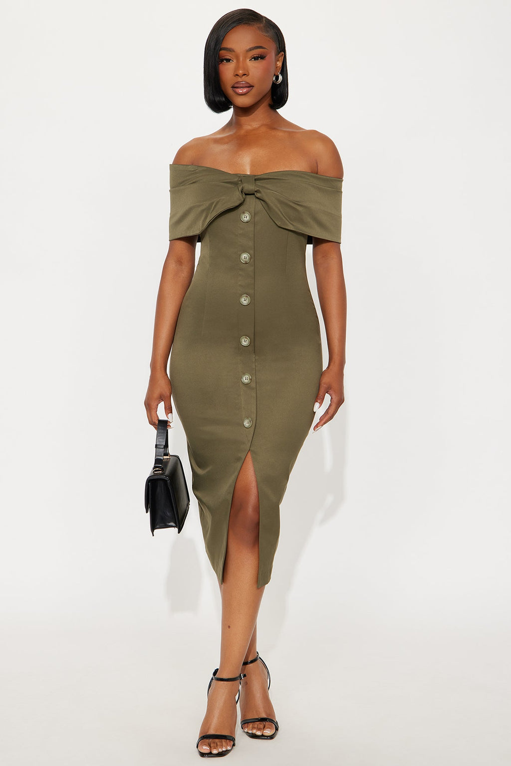 Safari Crush Midi Dress - Olive