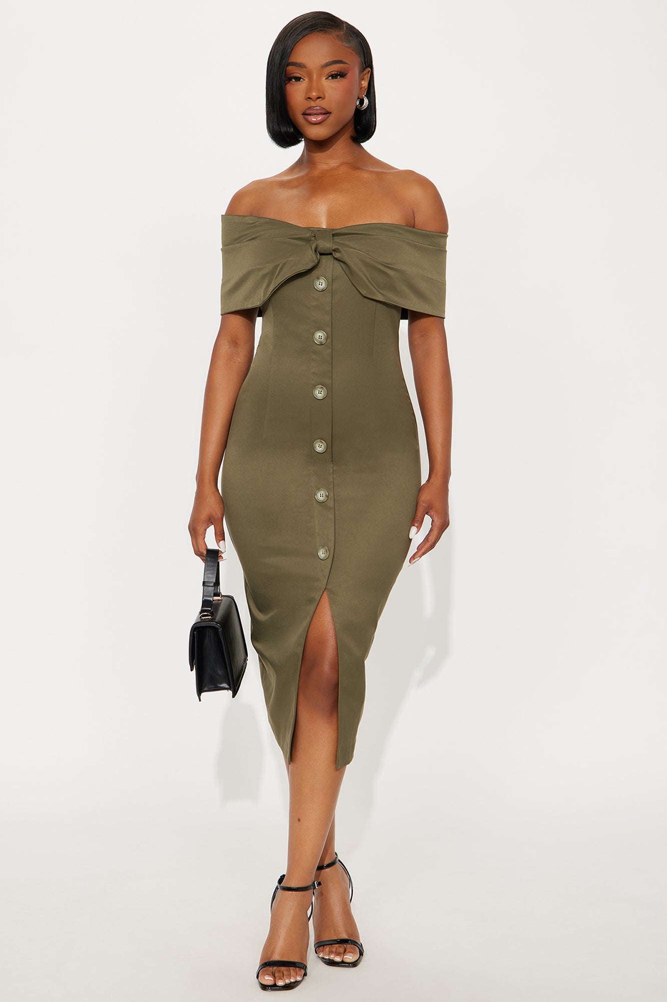 Safari Crush Midi Dress - Olive