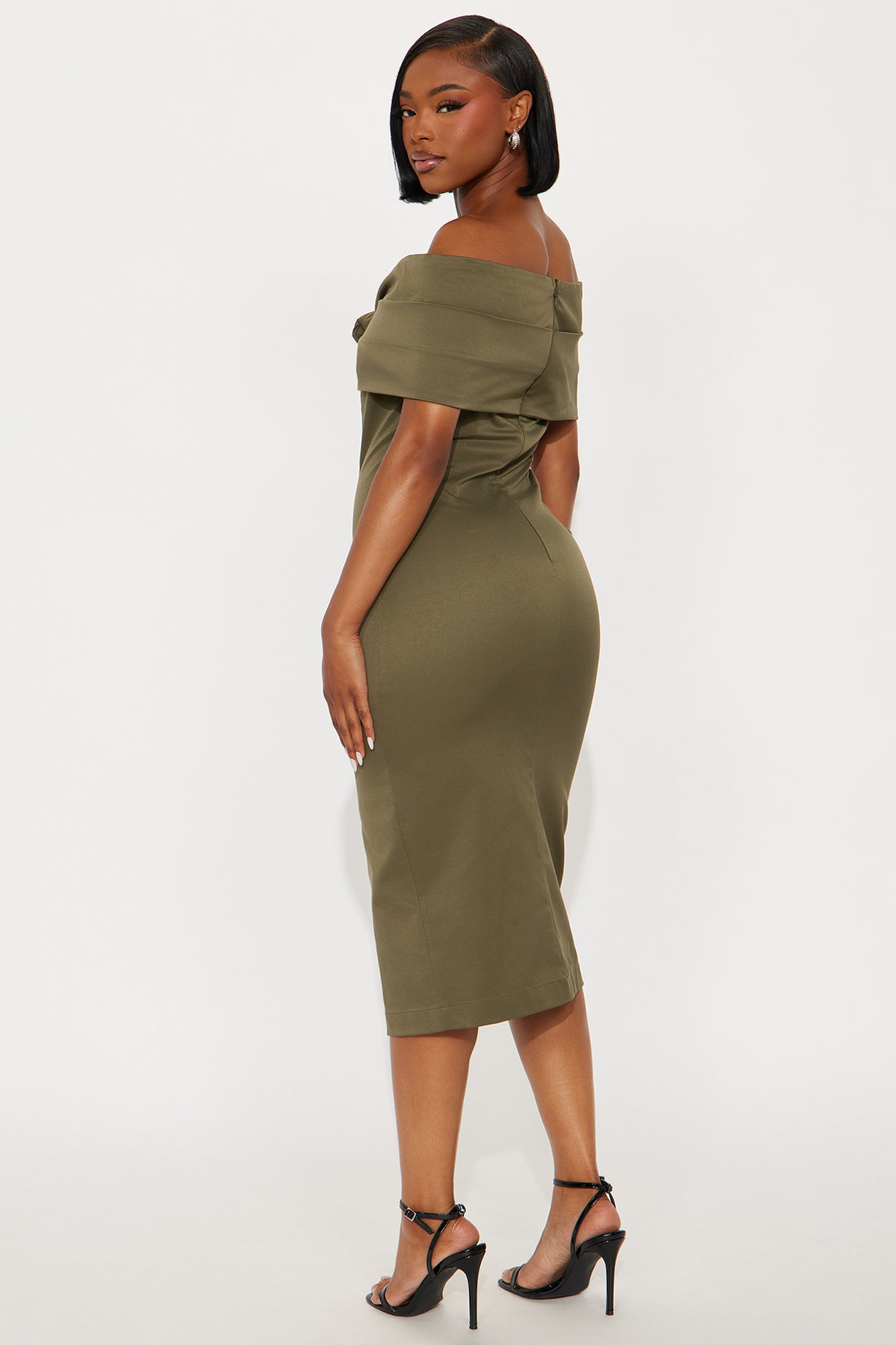 Safari Crush Midi Dress - Olive