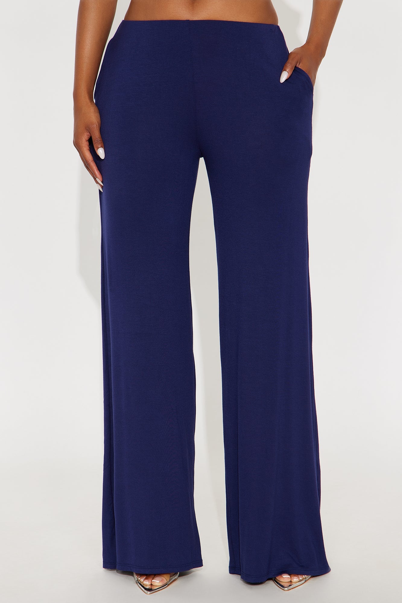 Samaria Easy Jersey Wide Leg Pant 32 - Navy