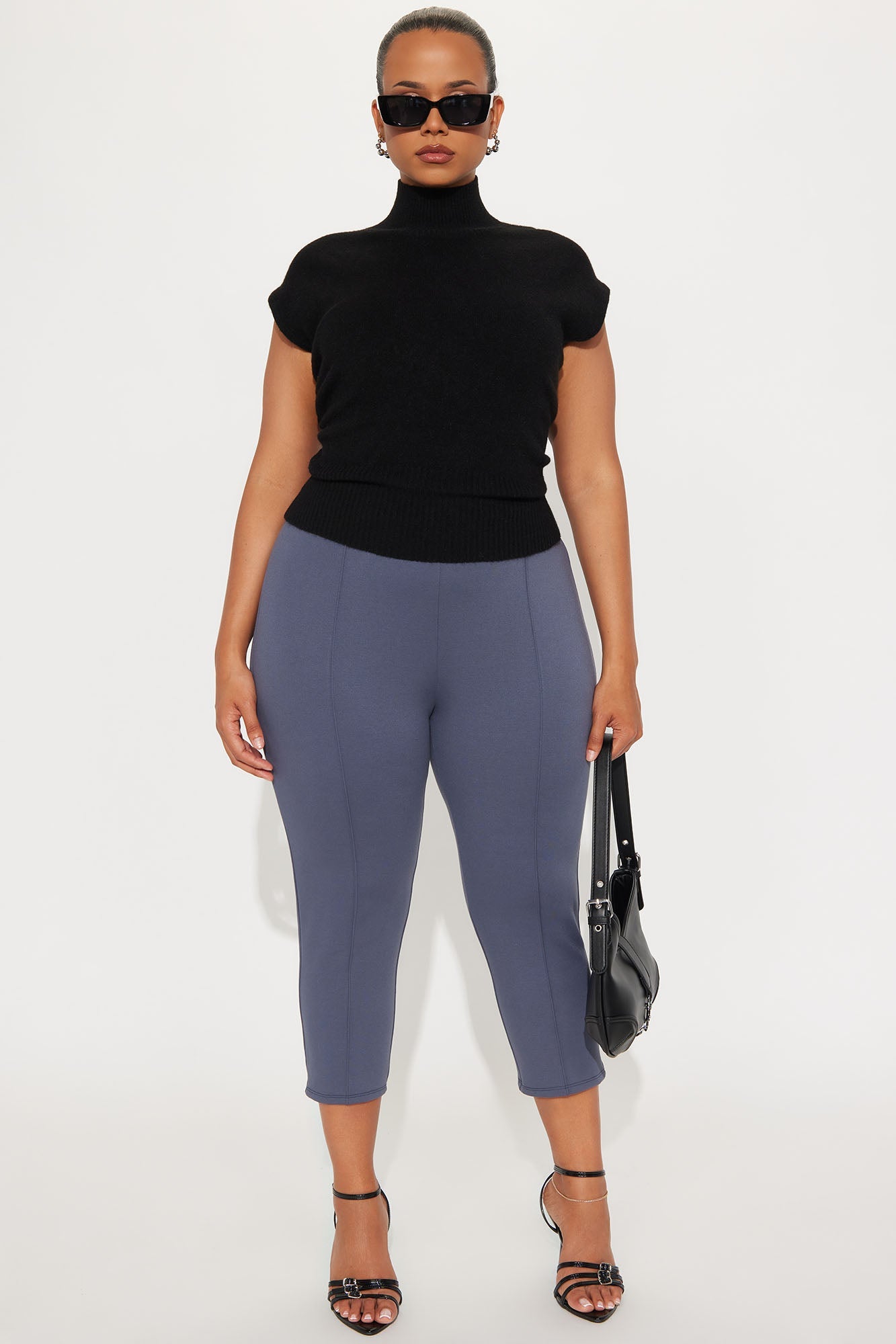 After Work Mock Neck Sweater - Black