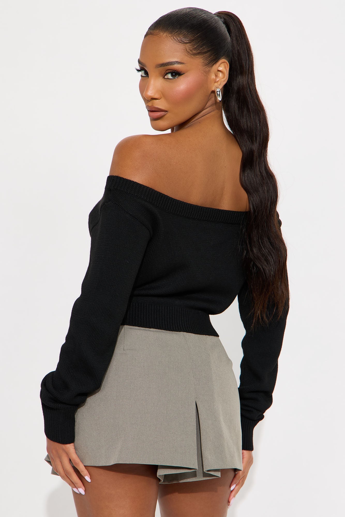 All I've Got Boat Neck Cardigan - Black