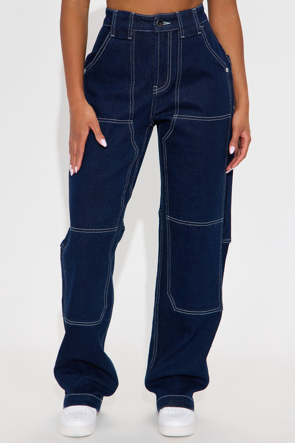 Rise And Grind Straight Leg Jeans - Dark Wash