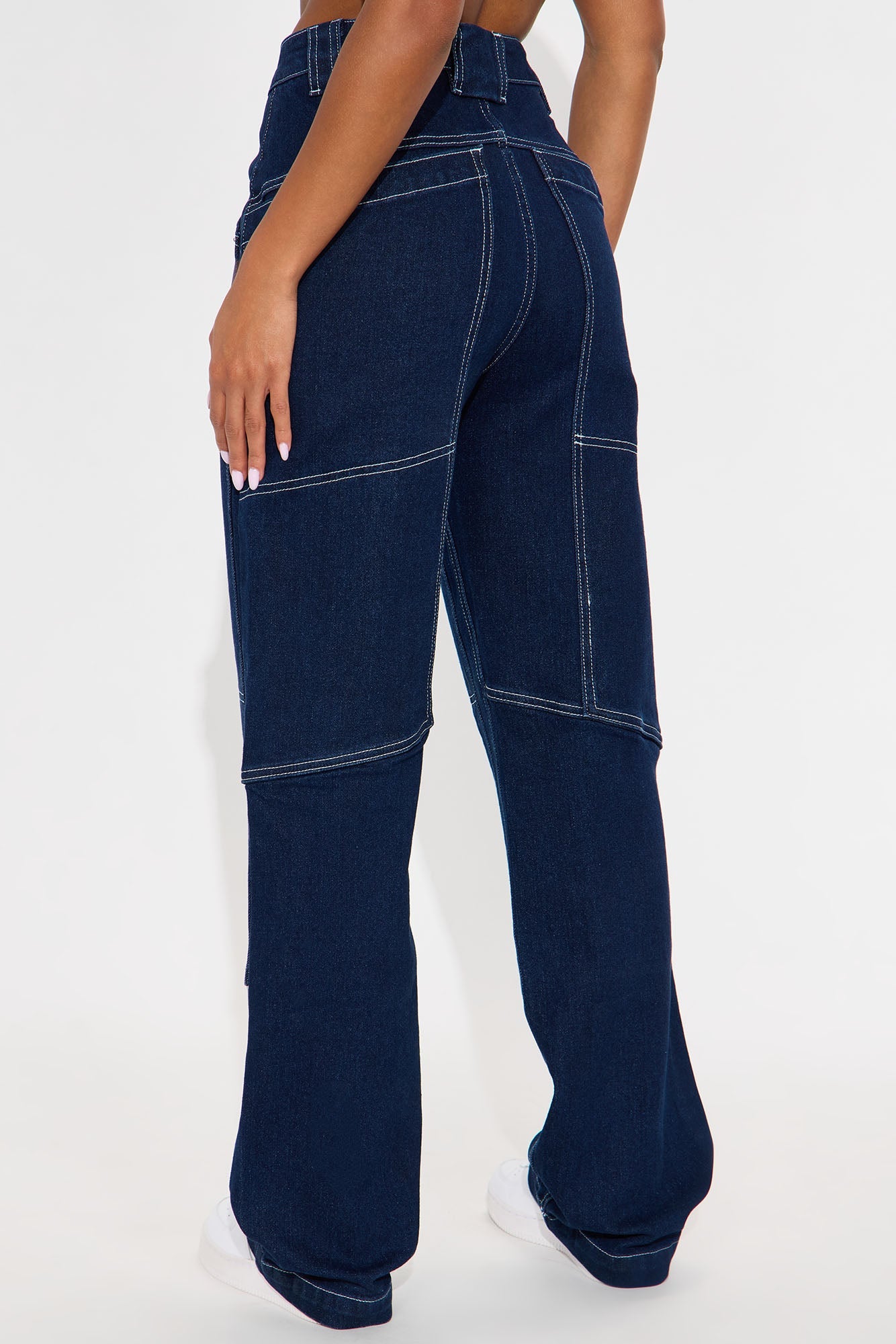 Rise And Grind Straight Leg Jeans - Dark Wash