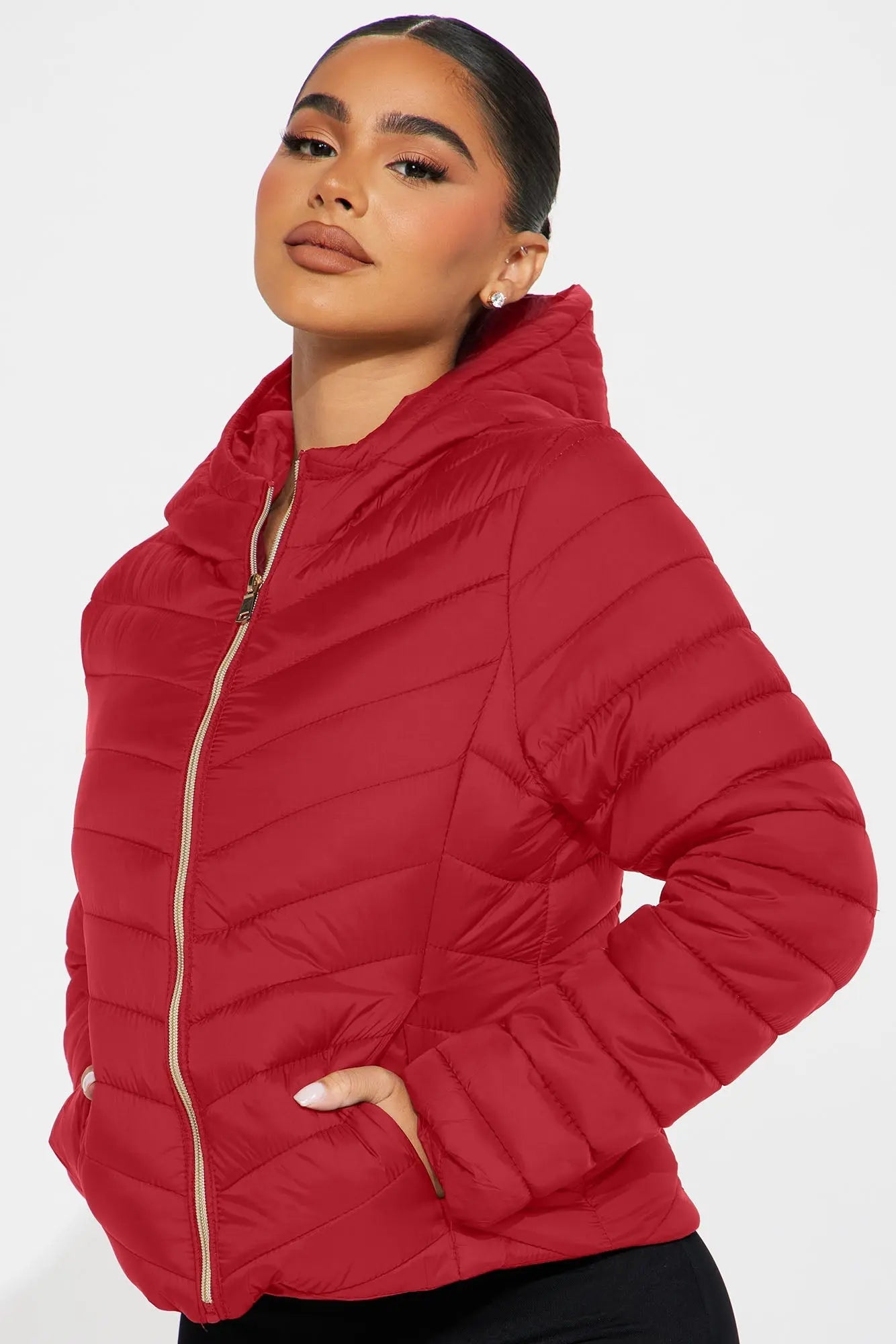 Cold Times Puffer Jacket - Red 