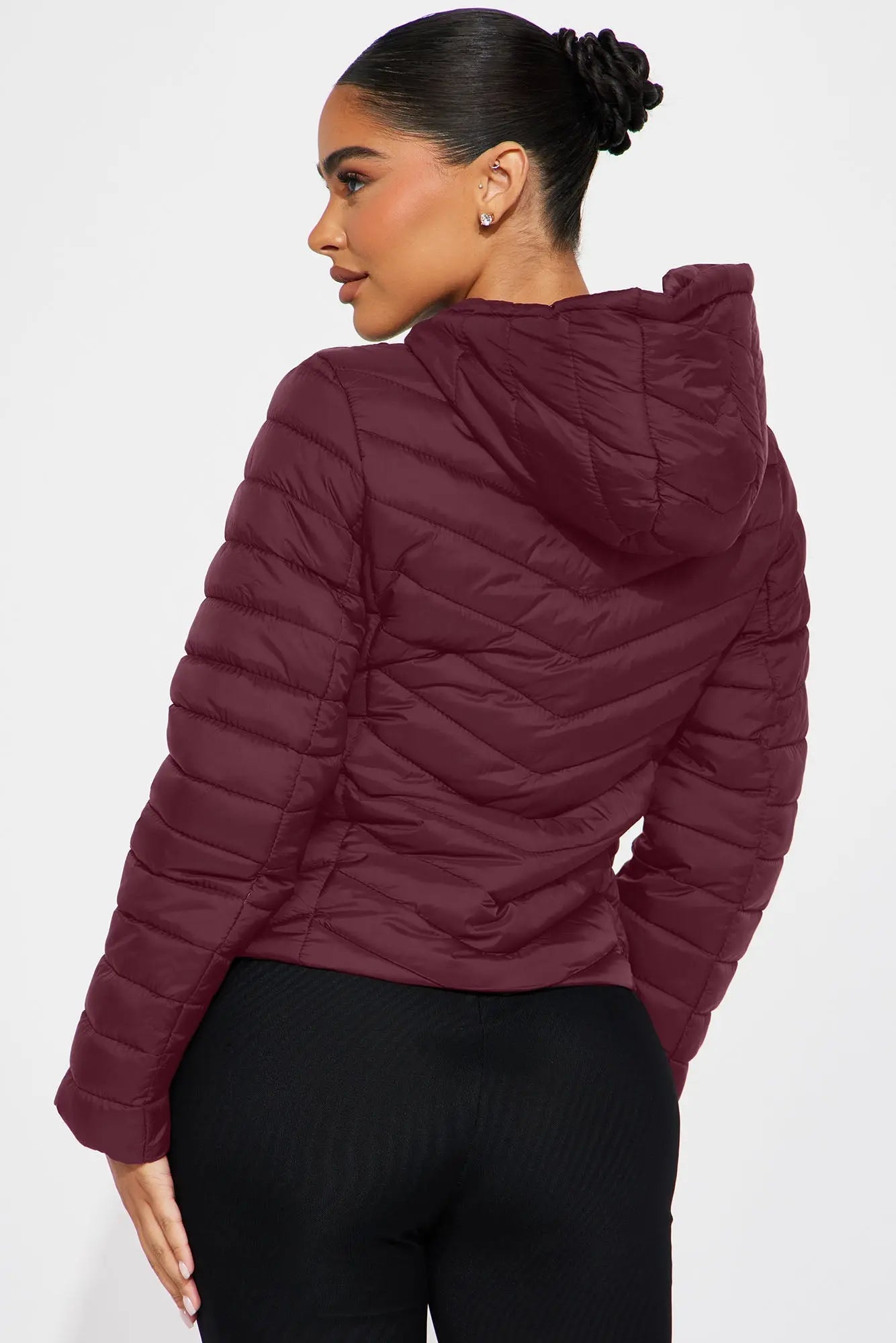 Cold Times Puffer Jacket - Burgundy 