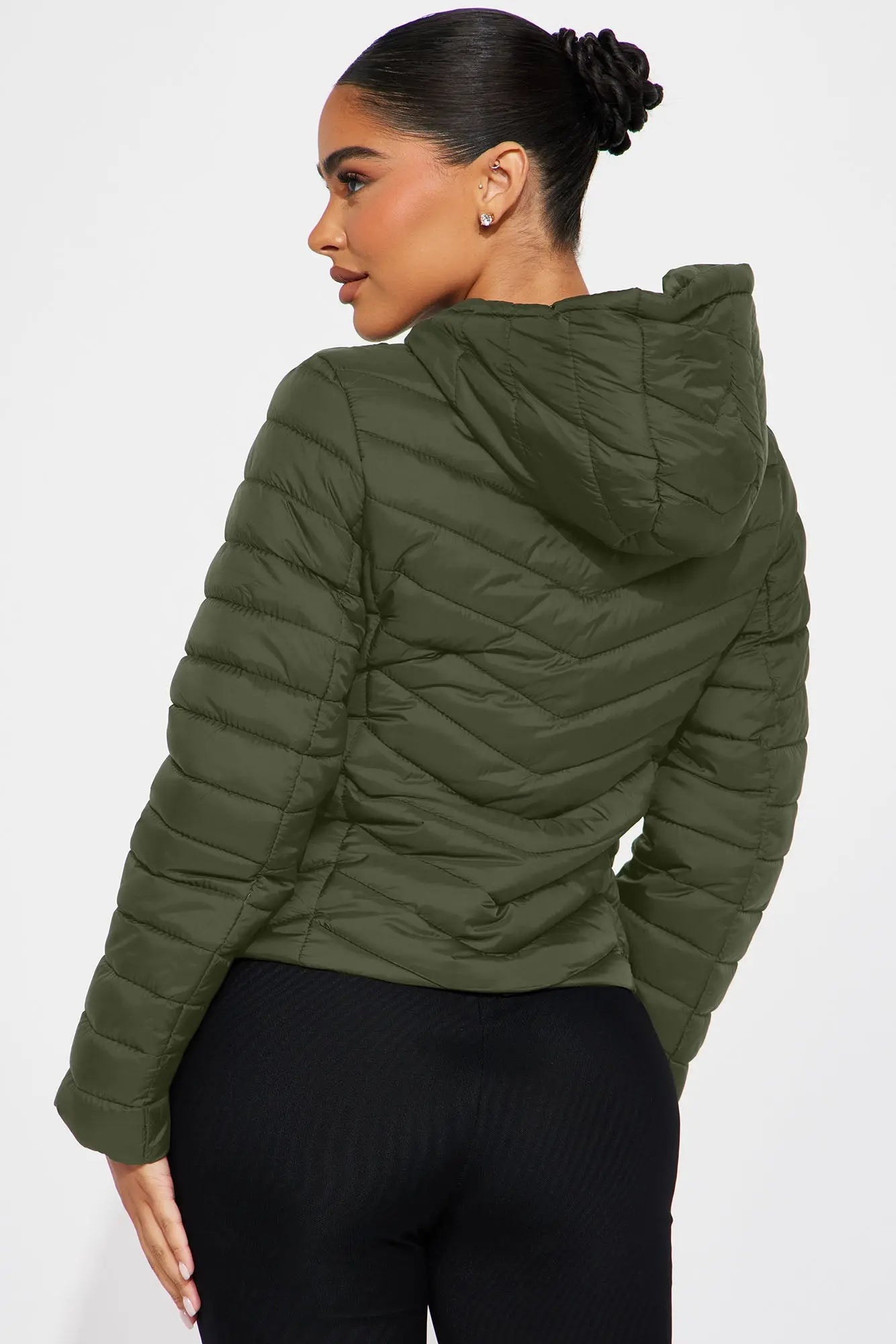 Cold Times Puffer Jacket - Olive 