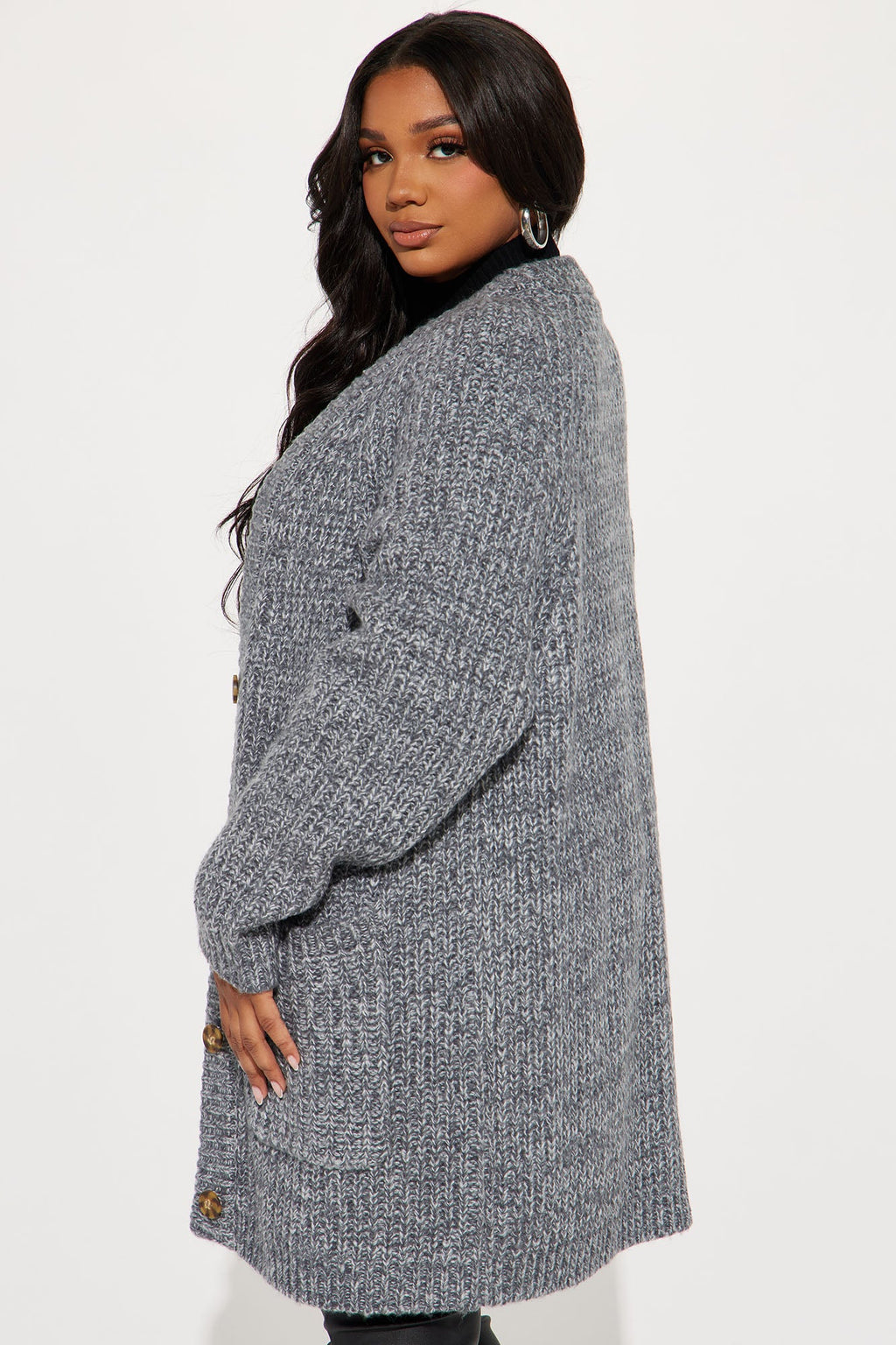 Taylee Cardigan - Charcoal
