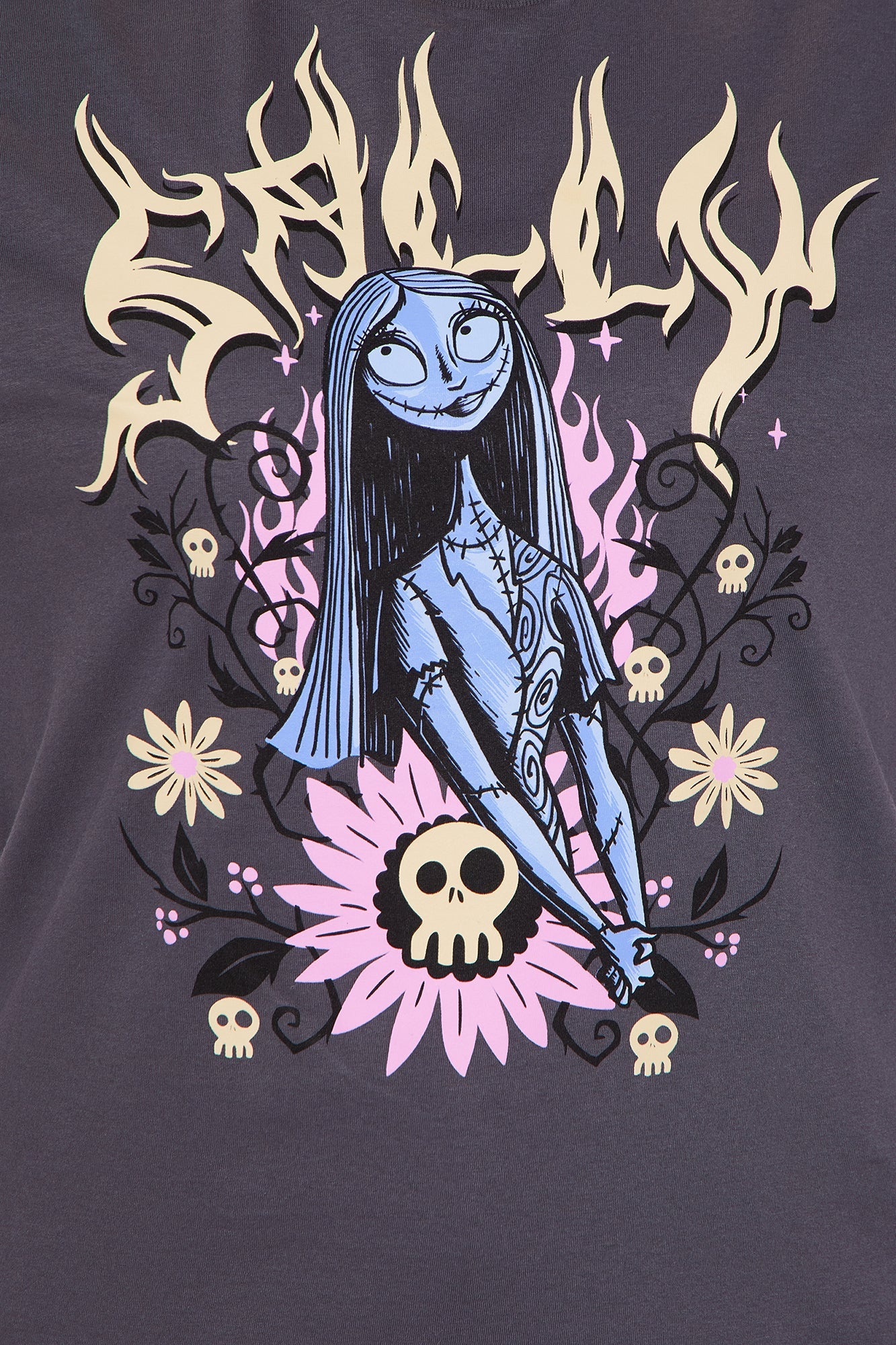 Sally The Nightmare Before Christmas Tee - Charcoal
