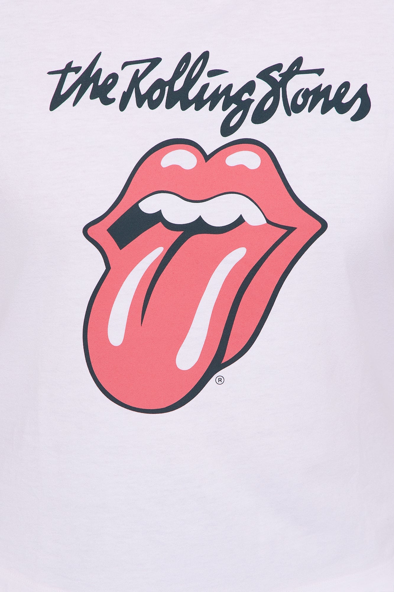 The Rolling Stones Long Sleeve Raglan - White