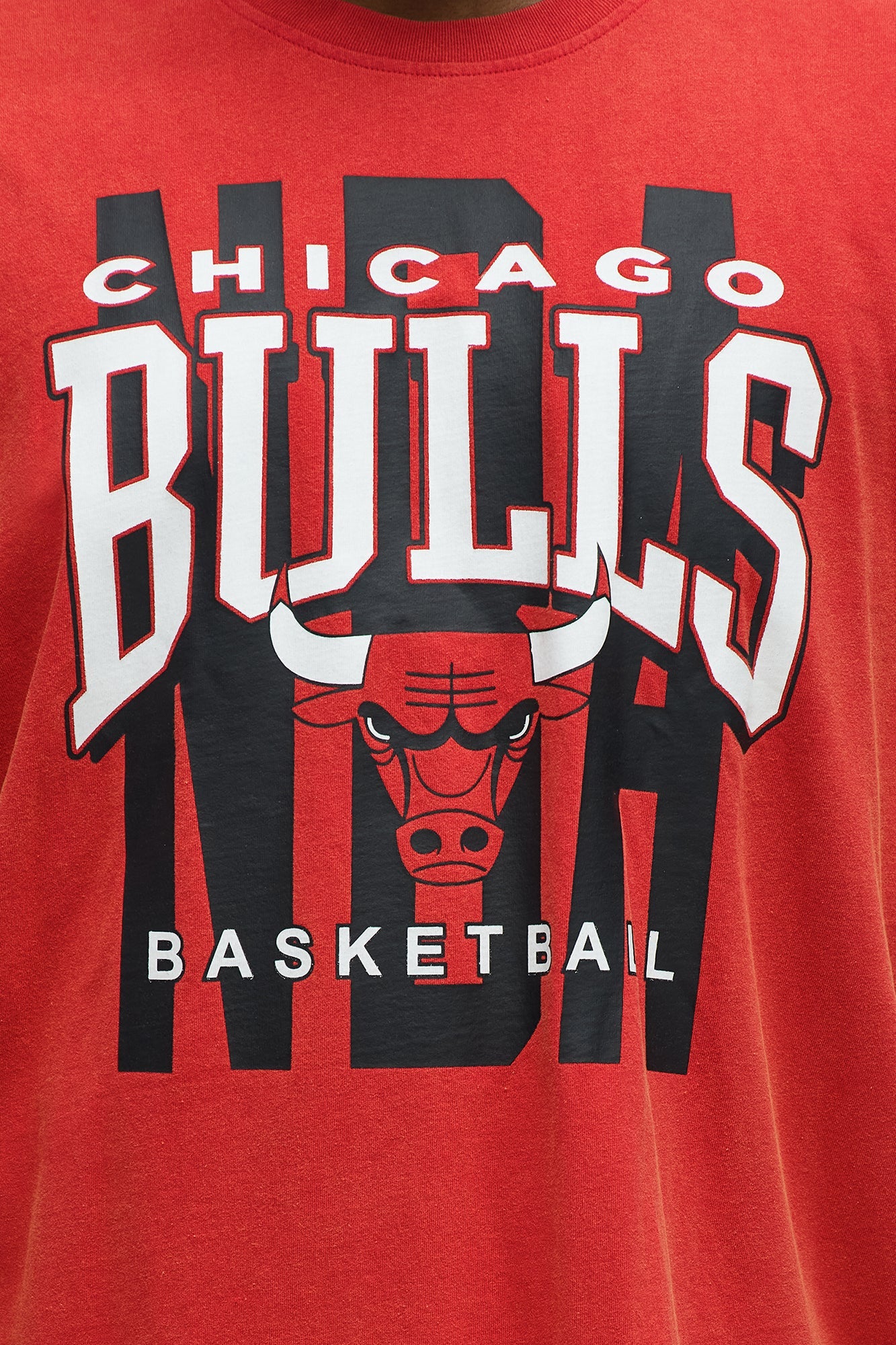 Bulls Oversized Short Sleeve Tee - Red