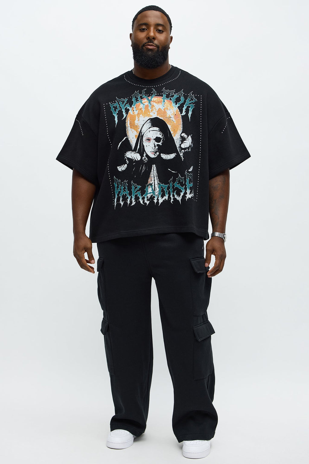 Tyson Pray Oversized Short Sleeve Tee - Black